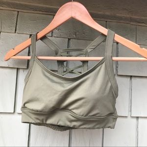 Olive Strappy Marika Tek Sports Bra